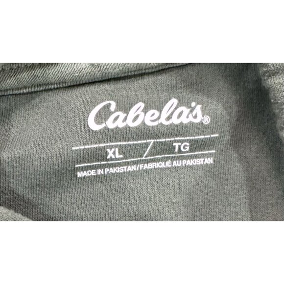 CABELA Hoodie Womens Size XL Green Logo Pullover Sweatshirt Outdoor Cozy - Picture 2 of 9